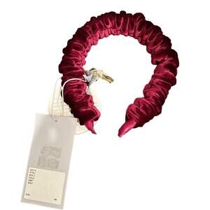 Antonio Melani Nicola Bathie Wine Maroon Velvet Alexandra Winter headband NWT